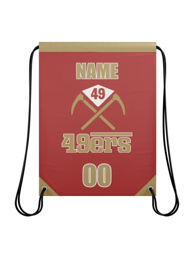 Personalized Drawstring Bag - 17.5"x23" preview, front