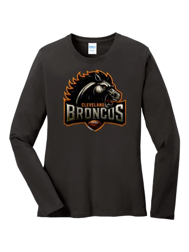 Port & Co Women's Long Sleeve Core Cotton Tee preview, front