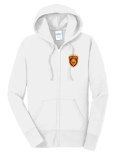 GVYF Commanders Women's Core Fleece Full-Zip Hooded Sweatshirt preview, front