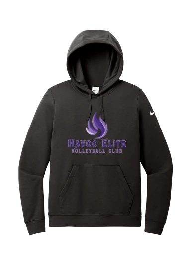 Nike Women's Club Fleece Sleeve Swoosh Pullover Hoodie preview, front