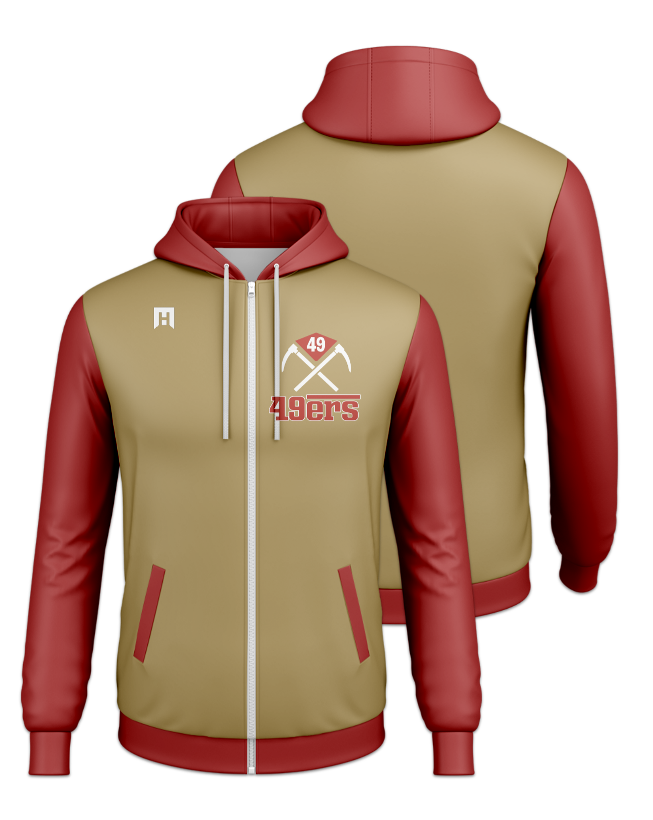 Rendered product preview, stack