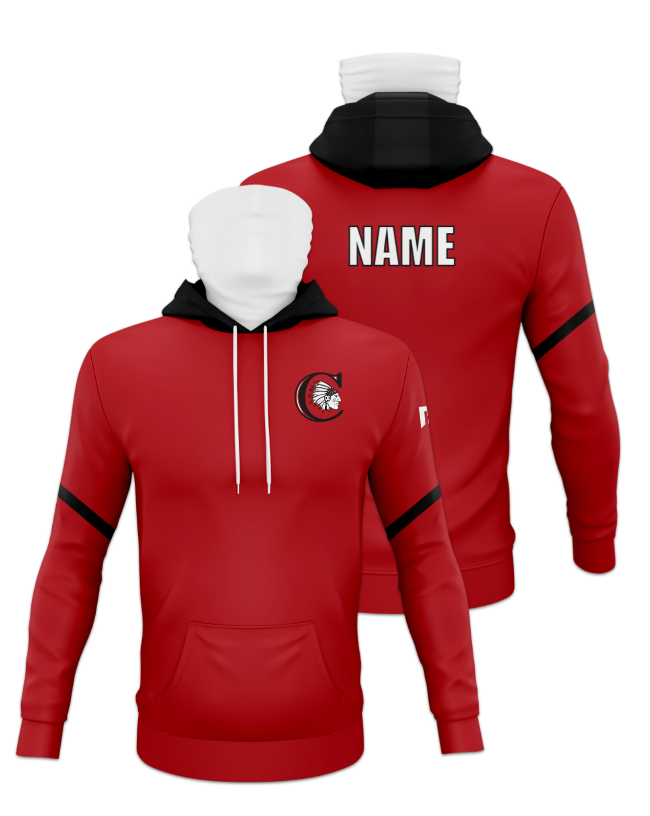 Rendered product preview, stack