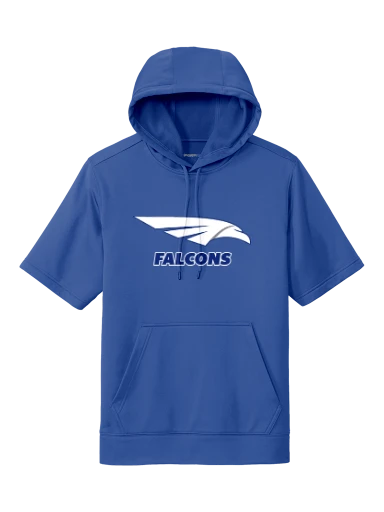 GVYF Falcons Sport-Wick Fleece Short Sleeve Hooded Pullover preview, front