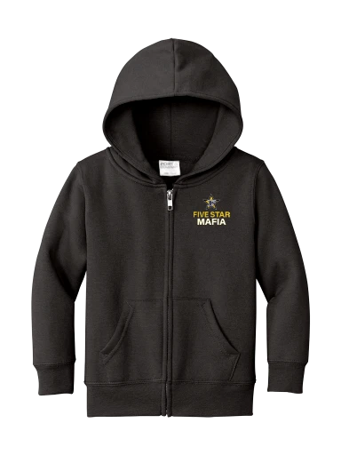 Port & Co Toddler Core Fleece Full-Zip Hooded Sweatshirt preview, front