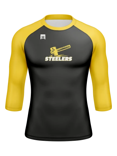 Men’s Compression Raglan Long Sleeve Rash Guard preview, front