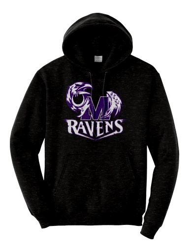 GVYF Ravens Core Fleece Pullover Hooded Sweatshirt preview, front