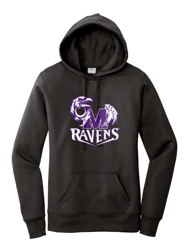 GVYF Ravens Women's Core Fleece Pullover Hooded Sweatshirt preview, front