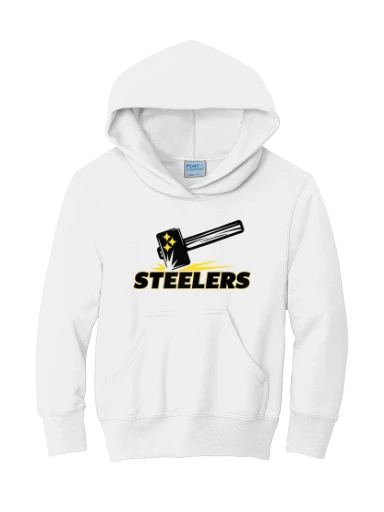 GVYF Steelers Youth Core Fleece Pullover Hooded Sweatshirt preview, front