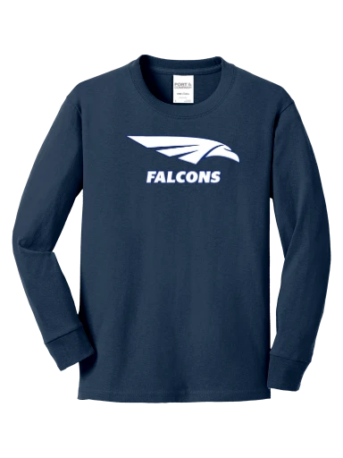 Youth Long Sleeve Core Cotton Tee preview, front