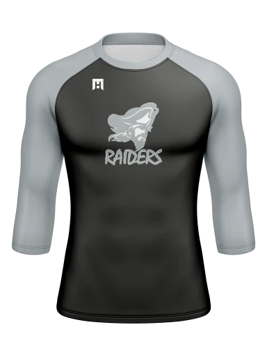 Men’s Compression Raglan Long Sleeve Rash Guard preview, front