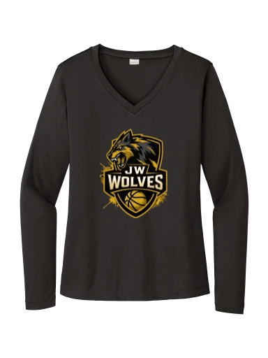 Women's Long Sleeve PosiCharge Competitor V-Neck Tee preview, front