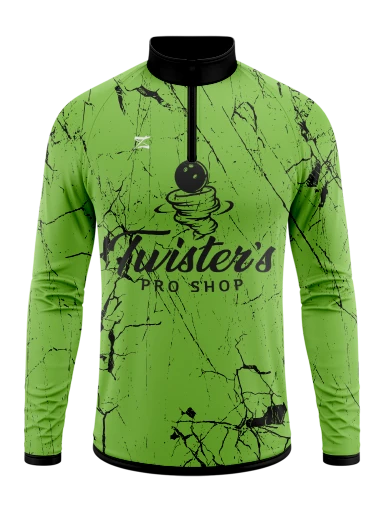 Sublimated Men's Long Sleeve 1/4 Zip preview, front