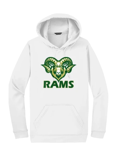 GVYF Rams Sport-Wick Fleece Hooded Pullover preview, front
