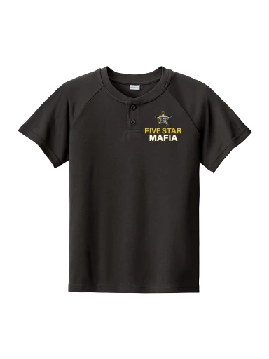 Sport-Tek Youth PosiCharge Competitor 2-Button Henley preview, front