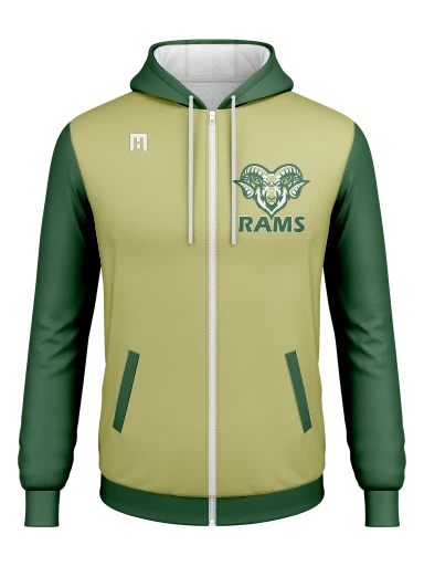 Full Zip Poly Fleece Hoodie preview, front