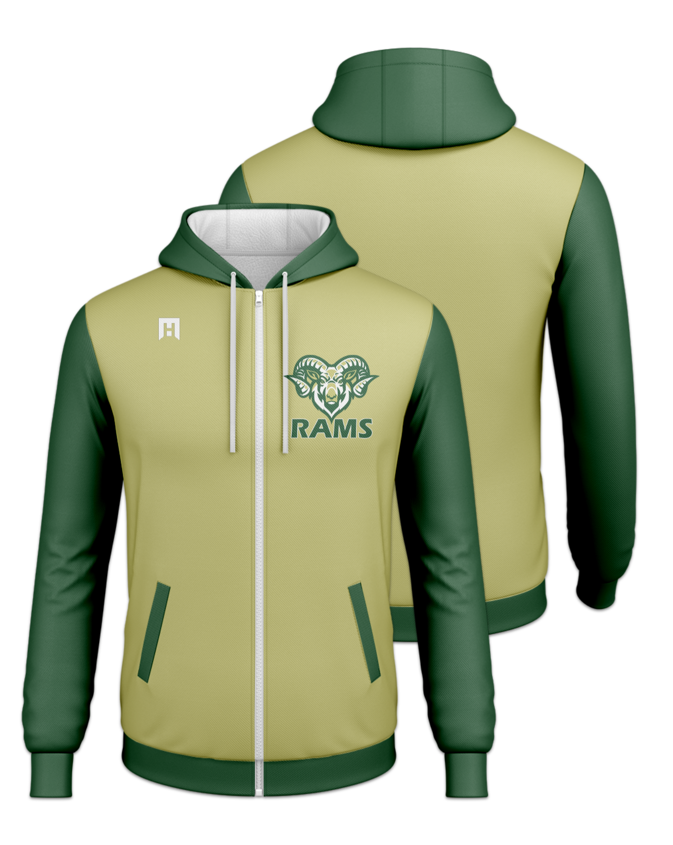 Rendered product preview, stack