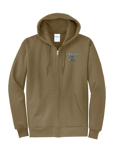 GVYF Fighting Irish Core Fleece Full-Zip Hooded Sweatshirt preview, front