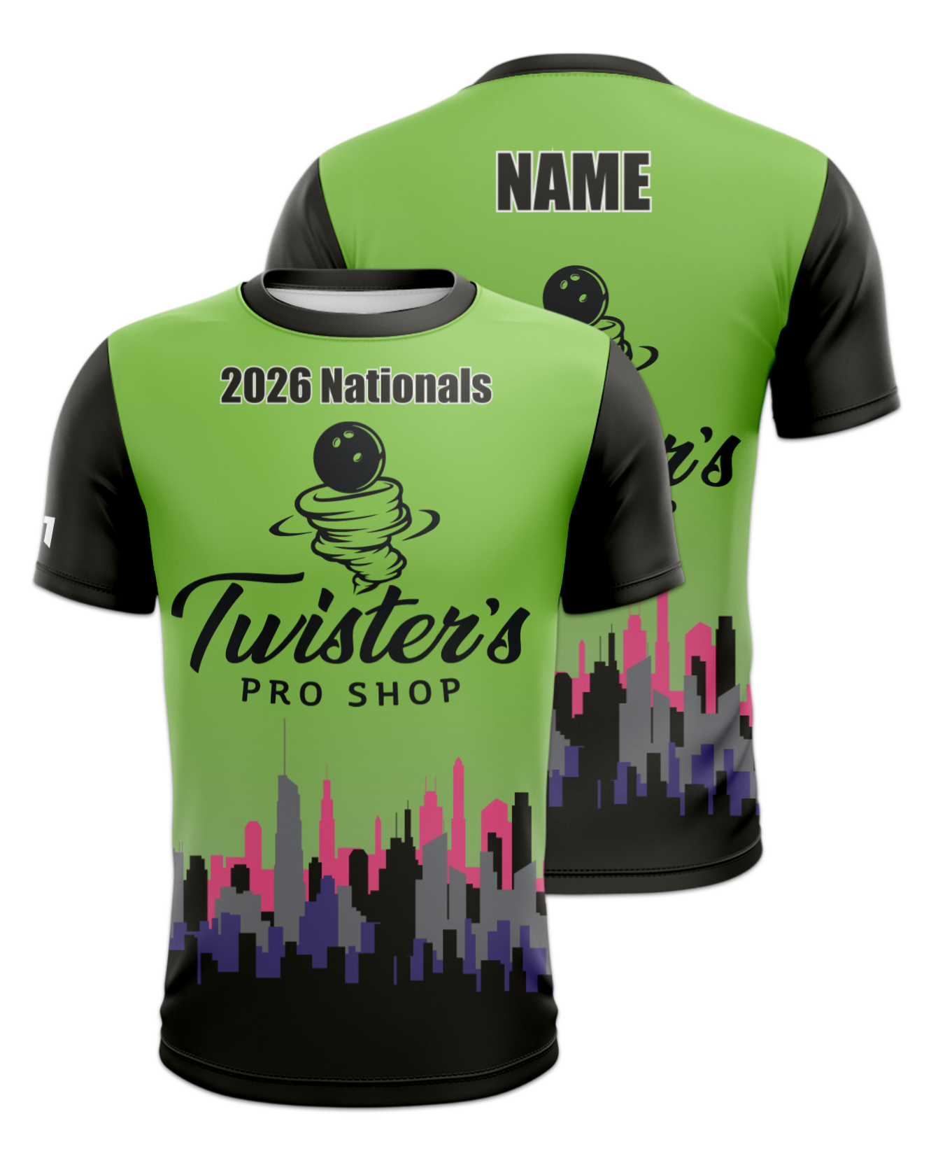 Rendered product preview, stack