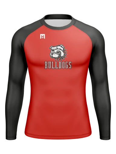 Men’s Compression Raglan Long Sleeve Rash Guard preview, front