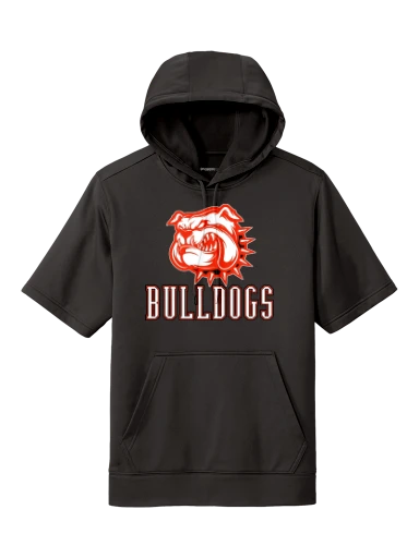 GVYF Bulldogs Sport-Wick Fleece Short Sleeve Hooded Pullover preview, front