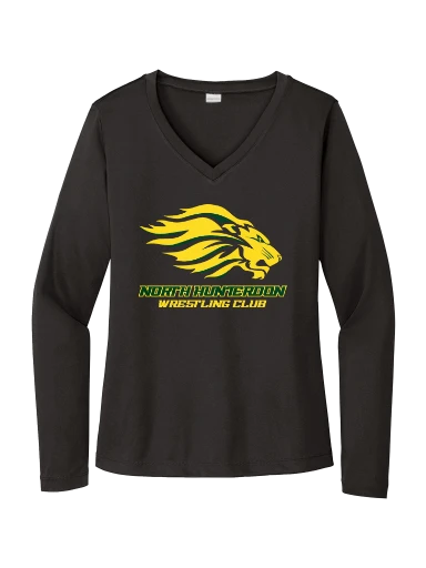 Sport-Tek Women's Long Sleeve PosiCharge Competitor V-Neck Tee preview, front