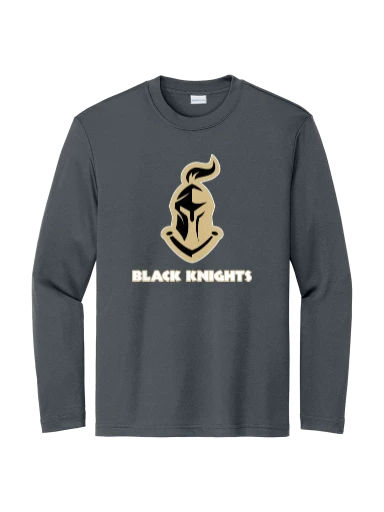 GVYF Black Knights Youth Long Sleeve PosiCharge Competitor Tee preview, front