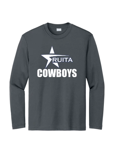 GVYF Cowboys Youth Long Sleeve PosiCharge Competitor Tee preview, front