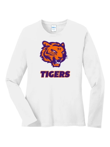 GVYF Tigers Women's Long Sleeve Core Cotton Tee preview, front