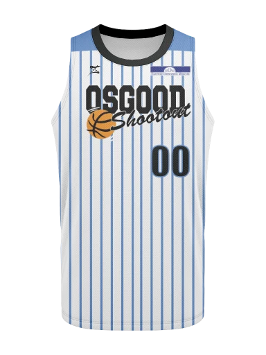 Men's Basketball Jersey White preview, front