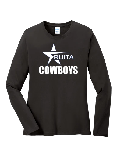 GVYF Cowboys Women's Long Sleeve Core Cotton Tee preview, front