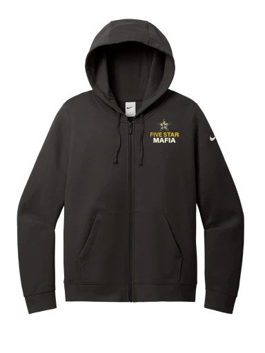 Nike Women's Club Fleece Sleeve Swoosh Full-Zip Hoodie preview, front