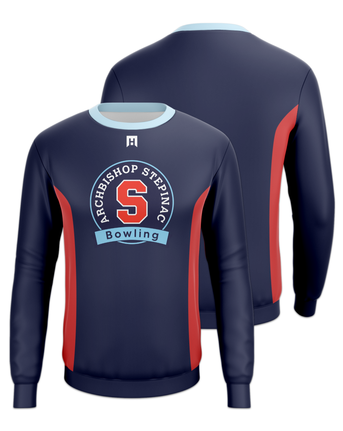 Rendered product preview, stack