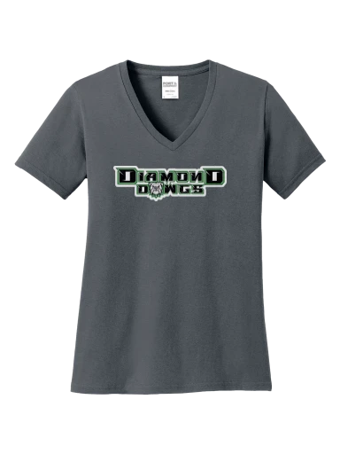 Port & Co Women's Core Cotton V-Neck Tee preview, front