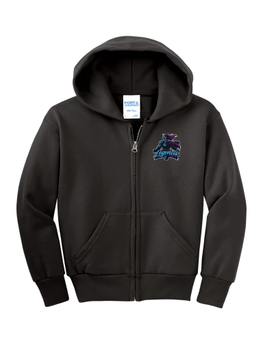 Youth Full-Zip Hoodie preview, front