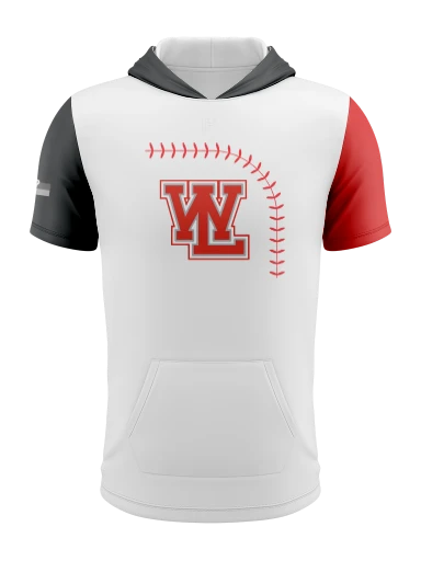 Customizable short sleeve hood preview, front