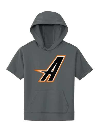 Sport-Tek Youth Sport-Wick Fleece Short Sleeve Hooded Pullover preview, front