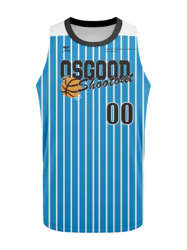 Men's Basketball Jersey Blue preview, front