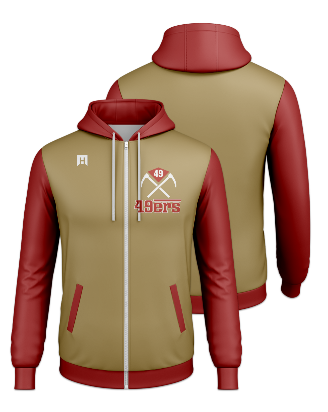 Rendered product preview, stack