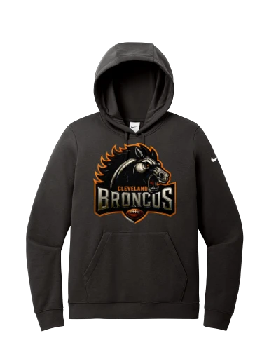 Nike Women's Club Fleece Sleeve Swoosh Pullover Hoodie preview, front