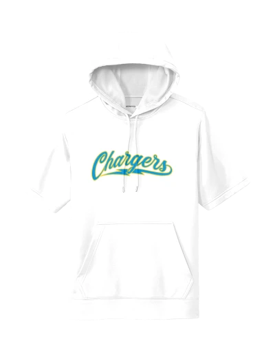 GVYF Chargers Sport-Wick Fleece Short Sleeve Hooded Pullover preview, front