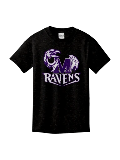 GVYF Ravens Youth Core Cotton Tee preview, front