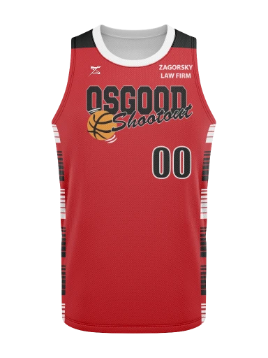 HS Basketball Jersey Red preview, front