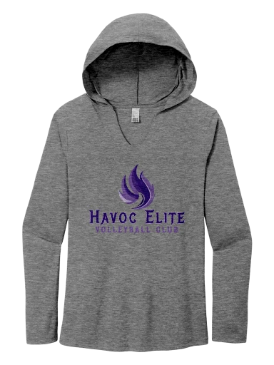 District Women's Perfect Tri Long Sleeve Hoodie preview, front