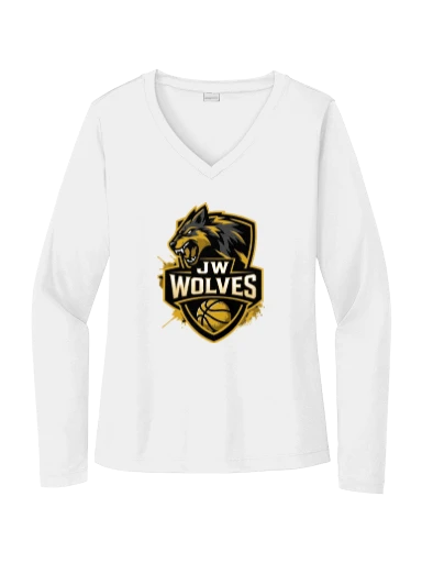 Women's Long Sleeve PosiCharge Competitor V-Neck Tee preview, front
