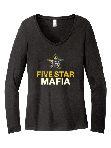 District Women's Perfect Tri Long Sleeve V-Neck Tee preview, front