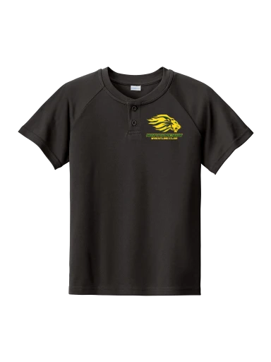 Sport-Tek Youth PosiCharge Competitor 2-Button Henley preview, front