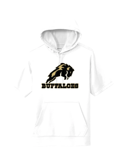 GVYF Buffaloes Sport-Wick Fleece Short Sleeve Hooded Pullover preview, front