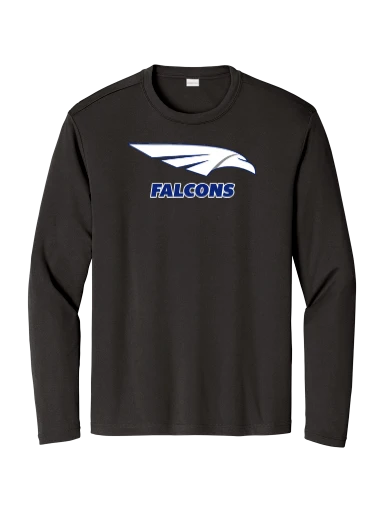 GVYF Falcons Long Sleeve PosiCharge Competitor Tee preview, front