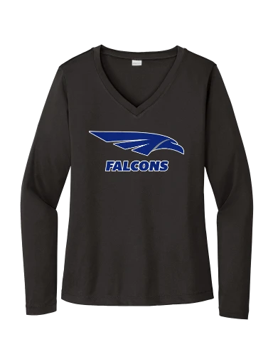 Women's Long Sleeve PosiCharge Competitor V-Neck Tee preview, front
