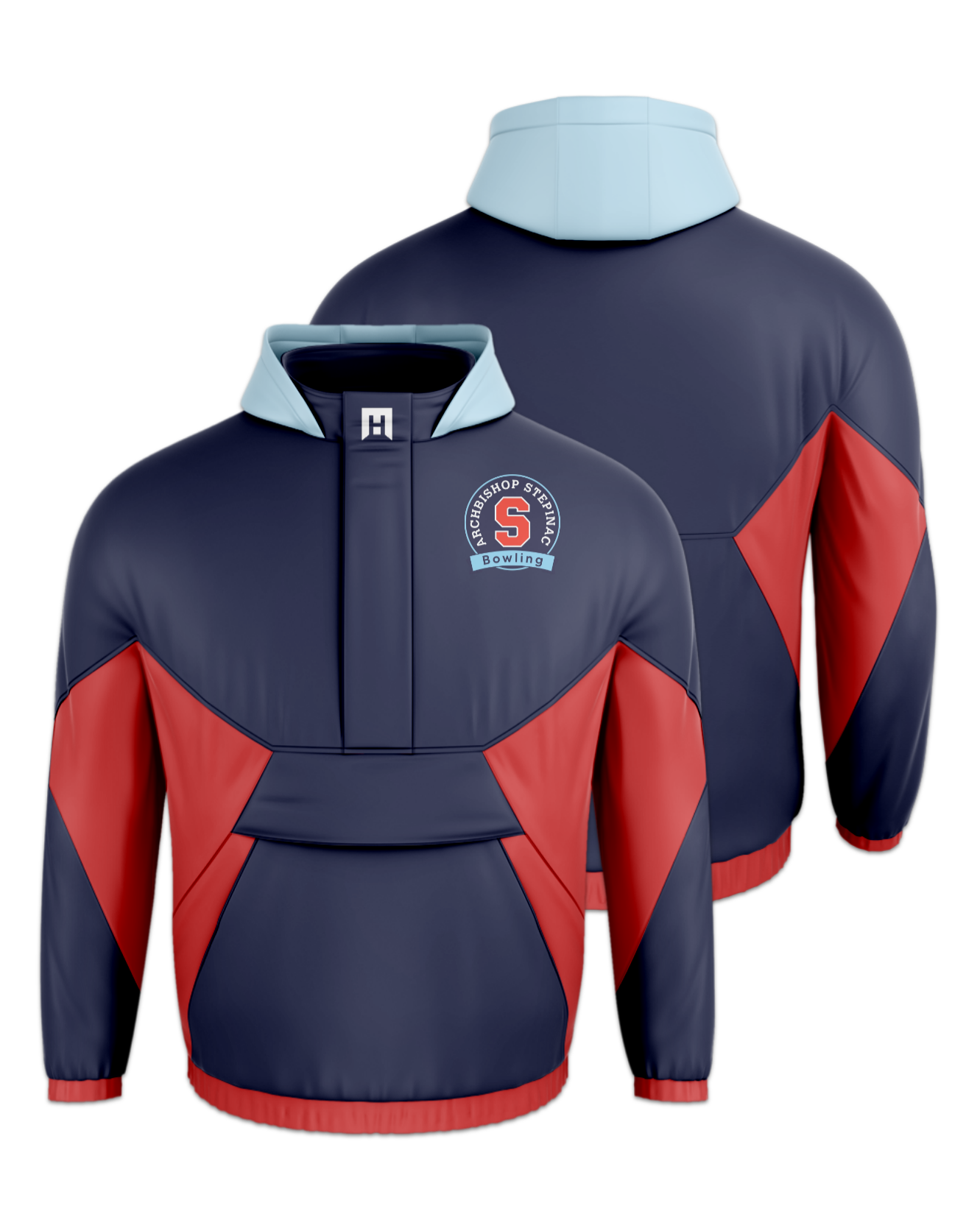 Rendered product preview, stack